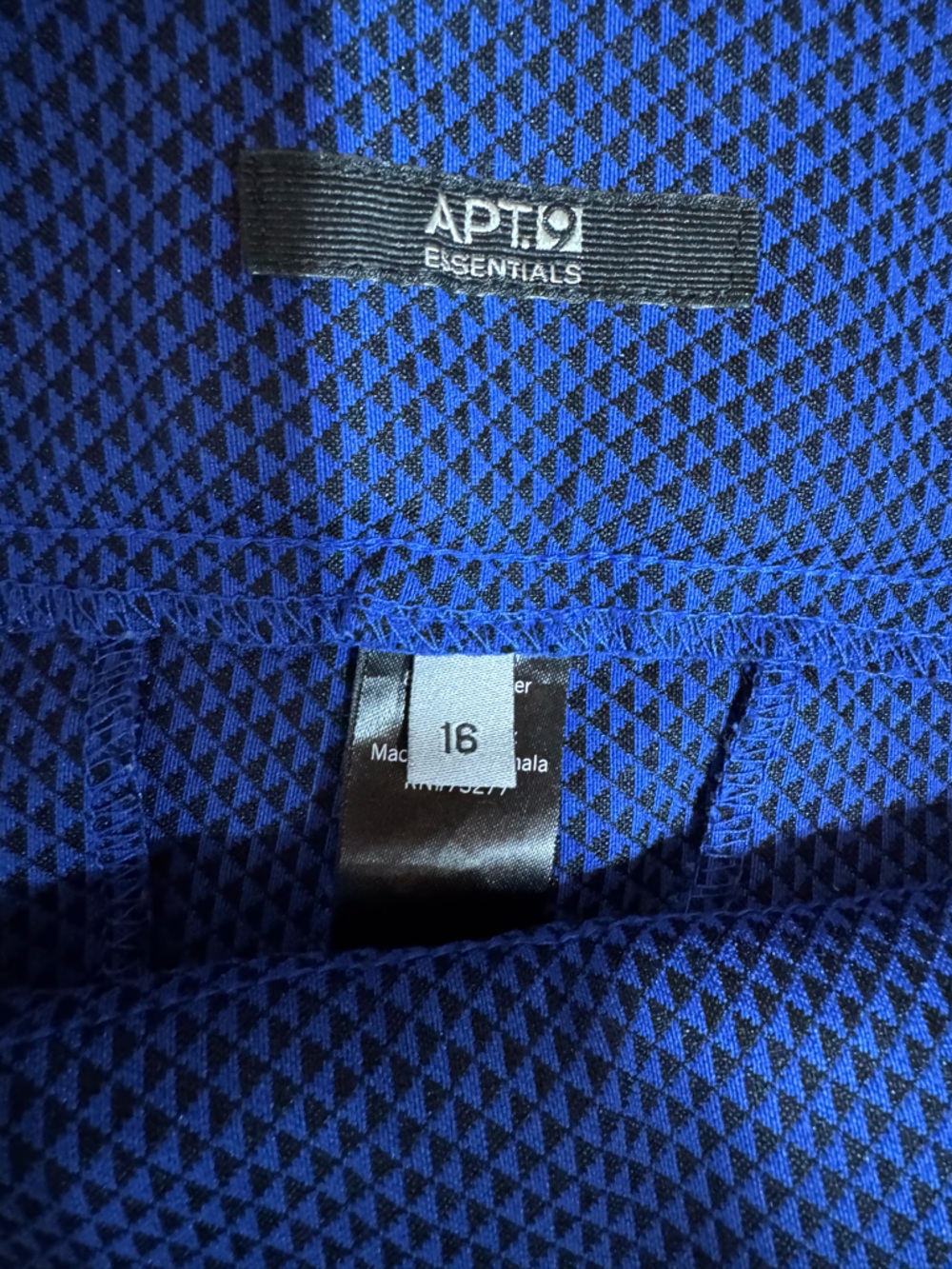 Apt 9 Essentials Women's Royal Blue Textured Ankle Pants - Picture 7 of 11